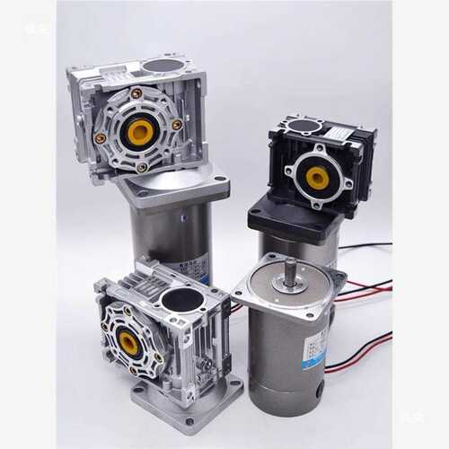 涡轮蜗杆直流电机12v RV30直角轴减速双出轴Dc turbine motor24v