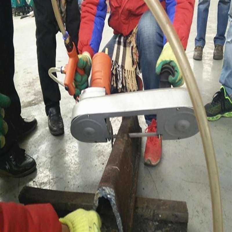 顺合直供FDJ-120气动锯轨机操作方便手持式矿用带锯风动切割机