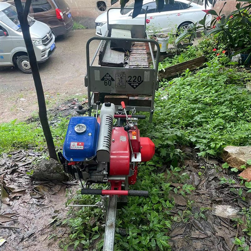 农用单轨运输机工程物料大型山地果园轨道运输车齿条Y爬坡汽油机