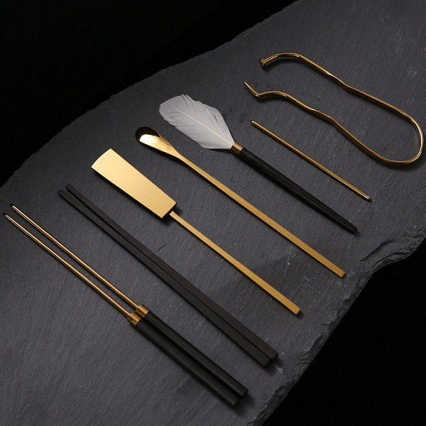 家用室内薰工具香篆香粉空薰用具铜镀金香勺香粉押日式香道七件套,家居饰品,香托/香盘/香座/香插,淘宝优惠券,粉丝福利购,淘宝优惠卷