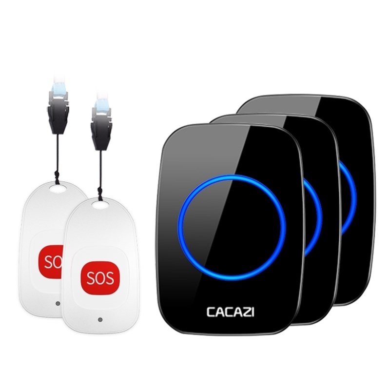 家庭老年人床头叫人呼救器呼叫A器老人家用病人按铃电铃无线遥控