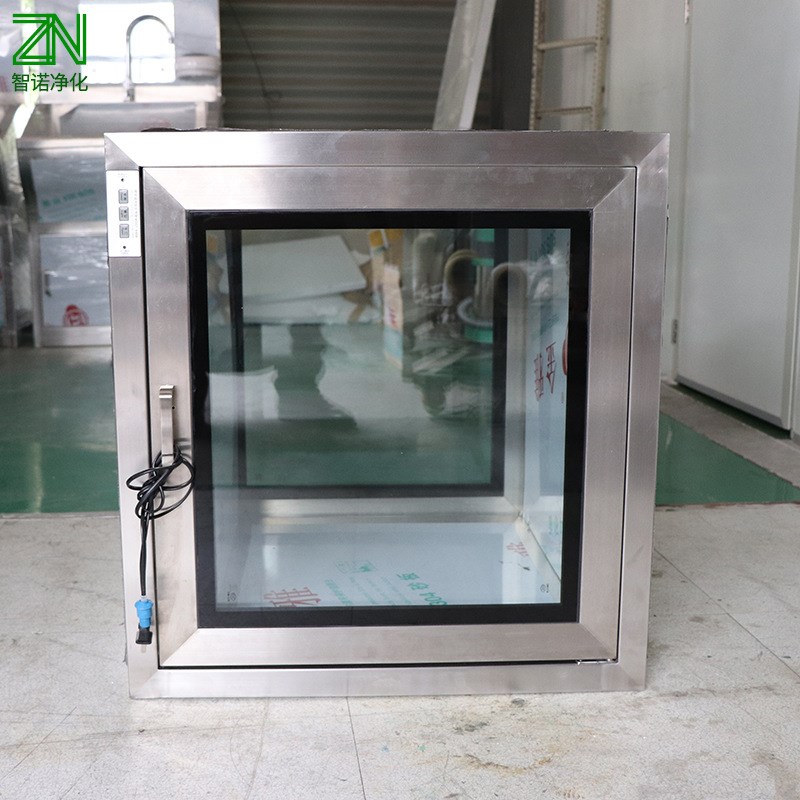 304不锈钢电子互锁传递窗洁净生产厂G家直供 自净式不锈钢传递窗