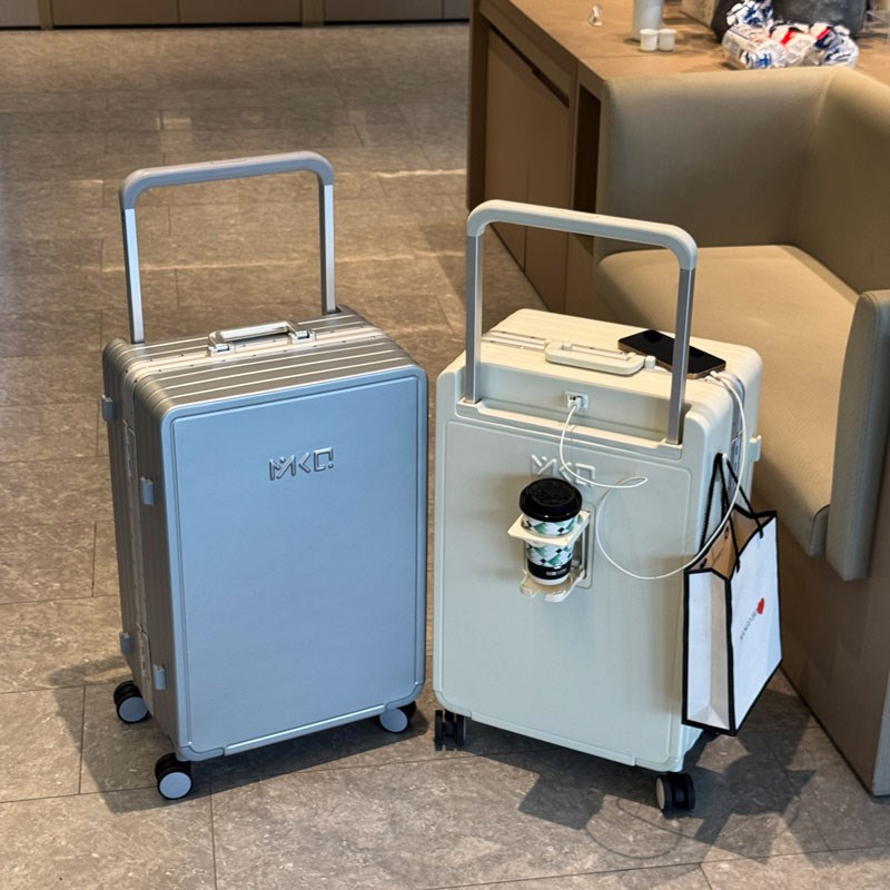 宽拉杆行李箱f铝框拉杆箱皮箱多功能万向轮新款旅行箱密码箱子男