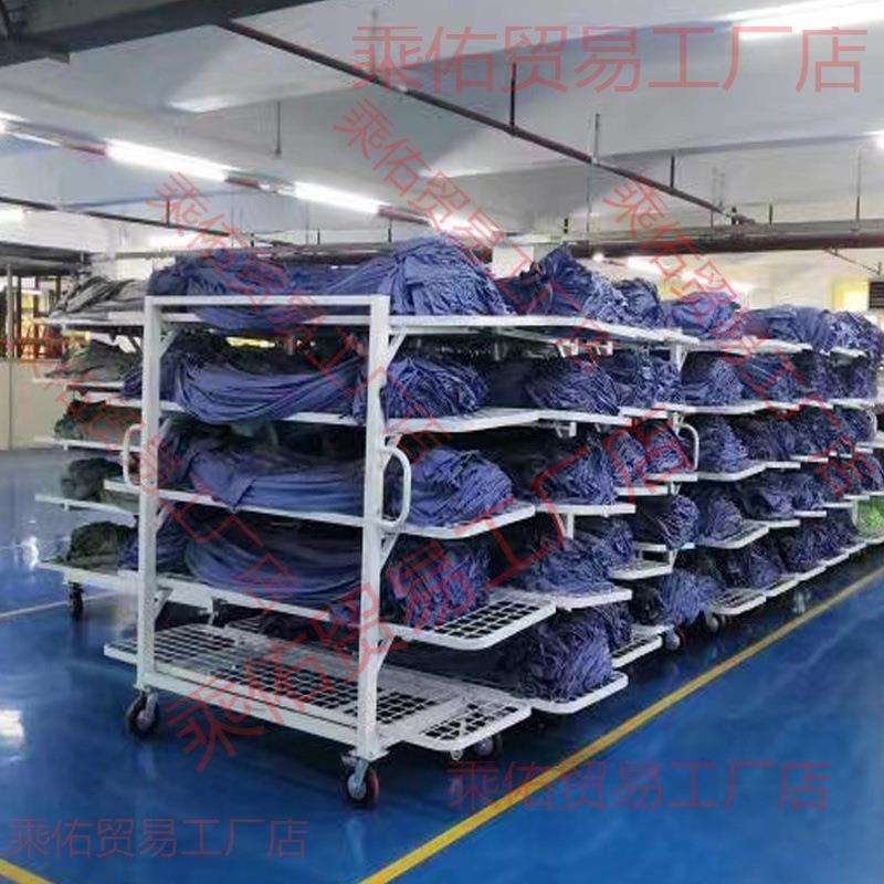 双面松布架推车松布架皮料裁片车服装厂货架面料物料周转车车间