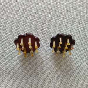莲蓬檀木丁丁梳按摩梳荷花按摩木梳子家用宽齿养发羊角头部经络梳