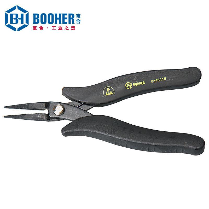Booher宝合工具防静电电子尖嘴钳115mm BH0346415