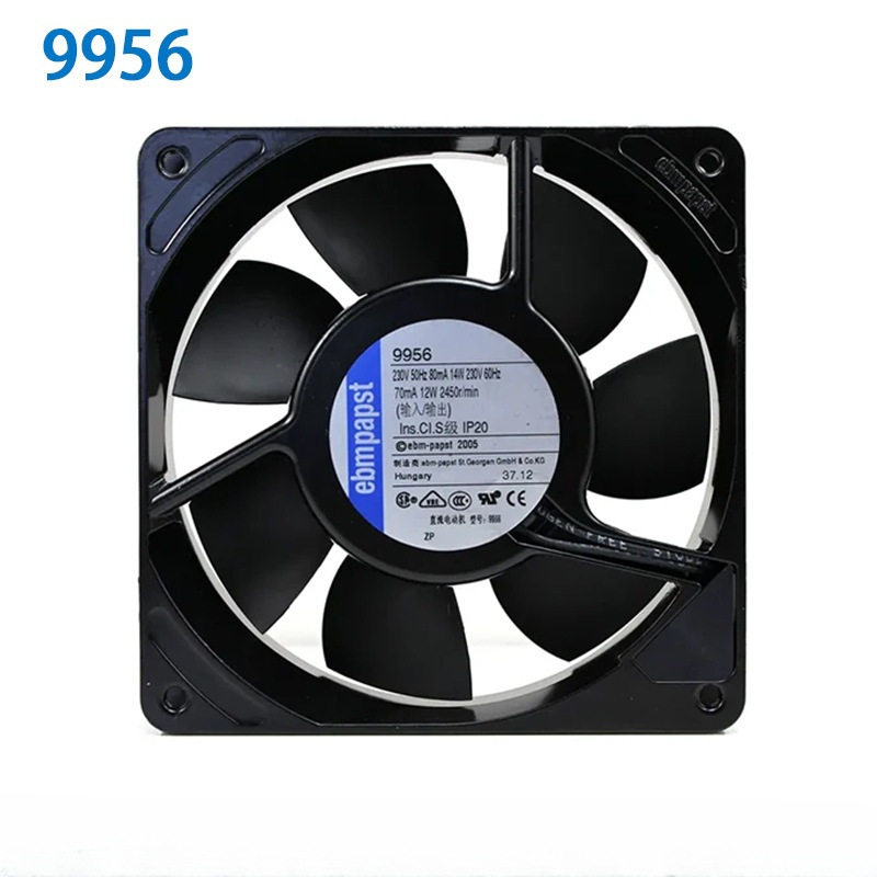 德国原装进口9956 230V 14W 12025紧凑型风机 电源风扇 机柜风机
