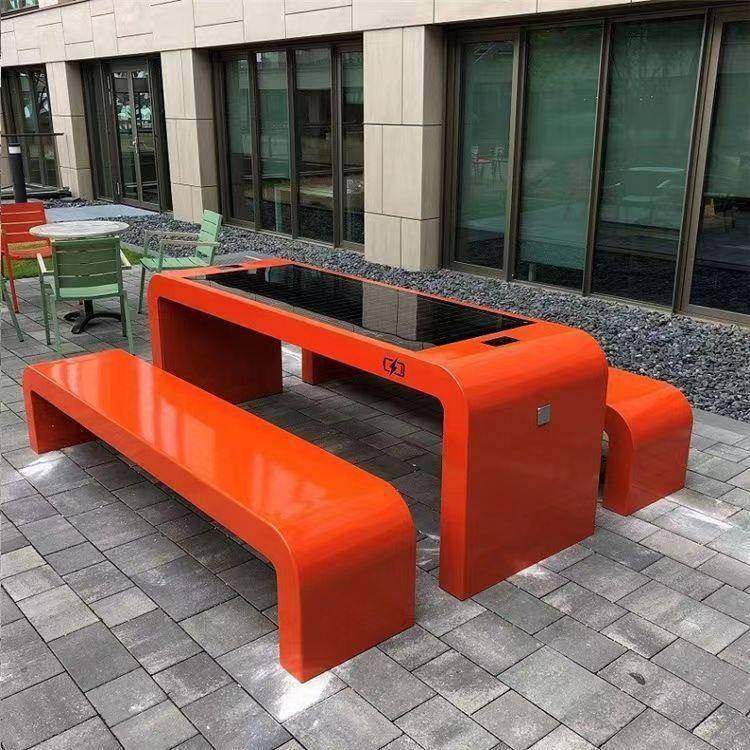 户外太阳能无线充电智能公园座椅LED光伏发电椅户外智慧桌椅设计,商业/办公家具,等候椅系列,淘宝优惠券,粉丝福利购,淘宝优惠卷