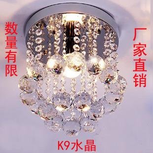 厂家直销 过道走廊水晶灯 门厅明装LED灯 现代简约走廊灯