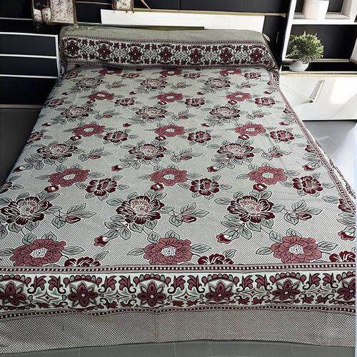 加厚老式线毯床单农村单件针织双人沙发炕单粗布榻榻米盖毯毯子