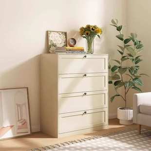 抽屉式收纳柜五斗柜卧室钢制客厅储物柜铁艺简约现代置物柜入户门