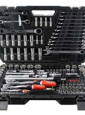 YATO公英制套筒扳手套装1/2组合1/4大小飞汽车维修理套管棘轮扳手