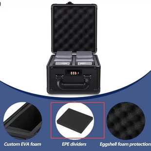 实力工厂现货销售双槽铝合金评级卡箱采用海关锁设计安全耐用收纳