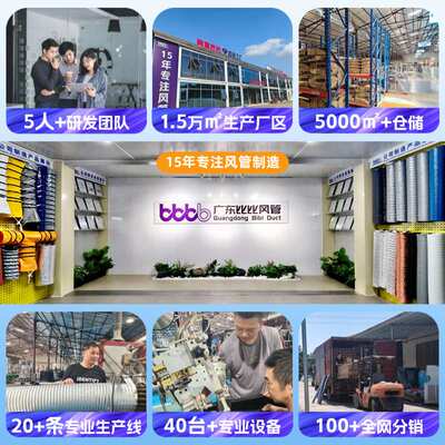 PNC橙黄风管养殖畜牧排风带机场船桥廊舶导风手提风机软管