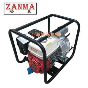 3寸汽油机污水泵本1田GX160排水5.5HP物业小区赈灾市政非开挖抽水