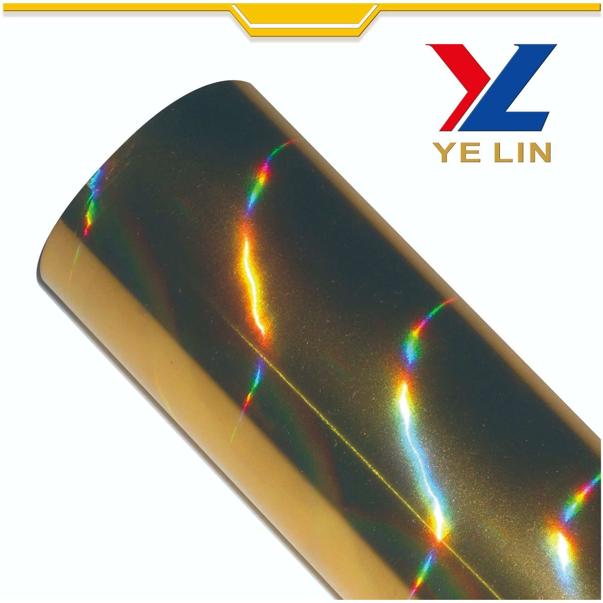 双面素面银烫金纸 PVC 亚克力 透明胶片 双面镭射烫金纸 双面金银