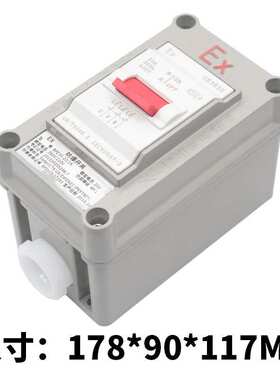 三相防爆开关20A220V380V防爆防水防尘BPZ30-20/2K3K防爆断路器