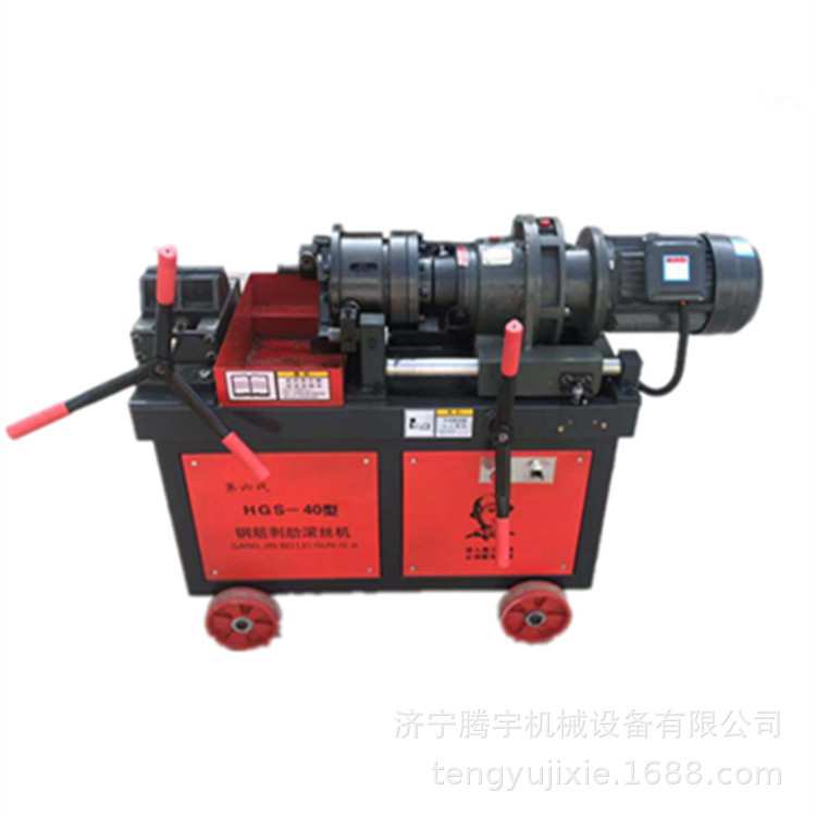 新型全自动钢筋直螺纹滚丝机  加强型钢筋直螺纹剥肋滚轧机厂