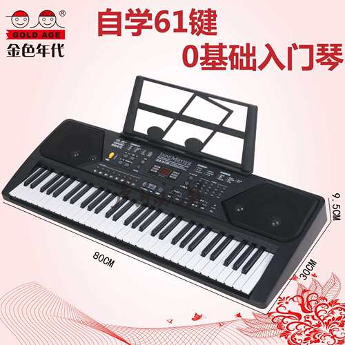 儿童科教玩具 多功能61键仿真电子琴钢琴儿童音乐学习益智玩具