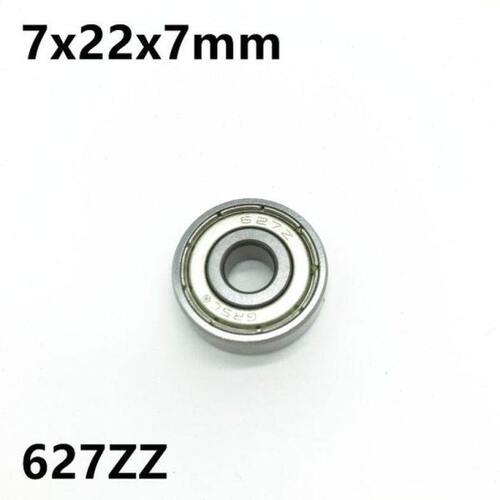 10Pcs 627ZZ 627-2RS 627-2Z R-2270ZZ 7x22x7 mm Deep groove ba