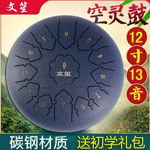 文笙空灵鼓 初学者手碟12寸13音专业级11音钢舌鼓空鸣鼓