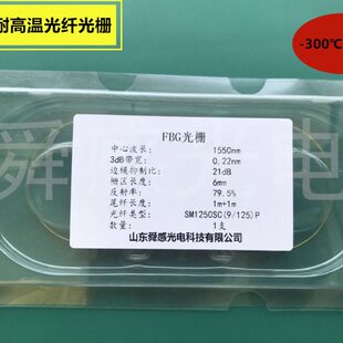 光纤光栅耐高温FBG聚酰亚胺涂覆飞秒温度数字孪生传感器应变探测