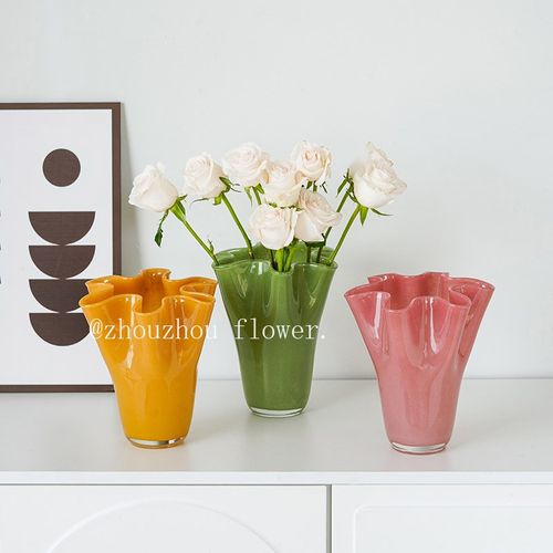 轻奢高级感花瓶客厅摆件插花玻璃百合水养玫瑰百财艺X术花器装饰