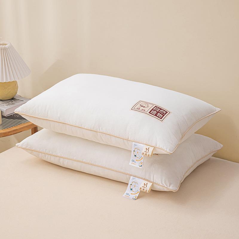 A类全棉水洗棉自然造物亲子护颈枕枕头枕芯家用单人护颈低枕