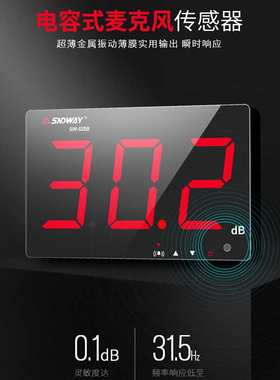 深达威壁挂式分贝仪噪音计 噪音仪噪声音量测试SW-525A