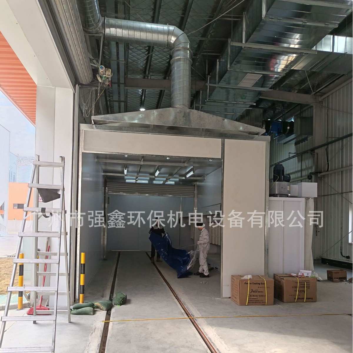 非标水帘喷漆房一体式烤漆喷粉房工业五金机 械无尘涂装设 备厂家