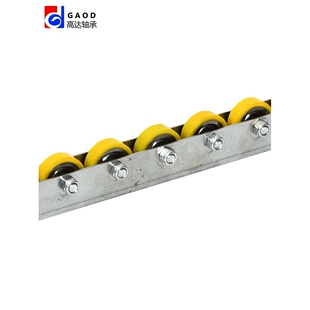 重型金属流利条钢板福来轮滚轮条轴承货架挡边不锈钢滑轨CRON QJA