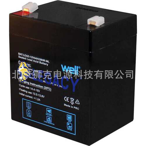 WELL蓄电池 BAT-LEAD-12V4AH-WL移动设备   照明系统电池