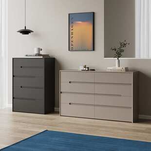 布妮莎实木斗柜客厅隔断奶油风三斗五斗六斗柜卧室储物收纳抽屉柜