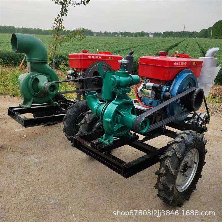 大功率排水泵安装简单农田灌溉抽水泵柴油高压喷灌泵