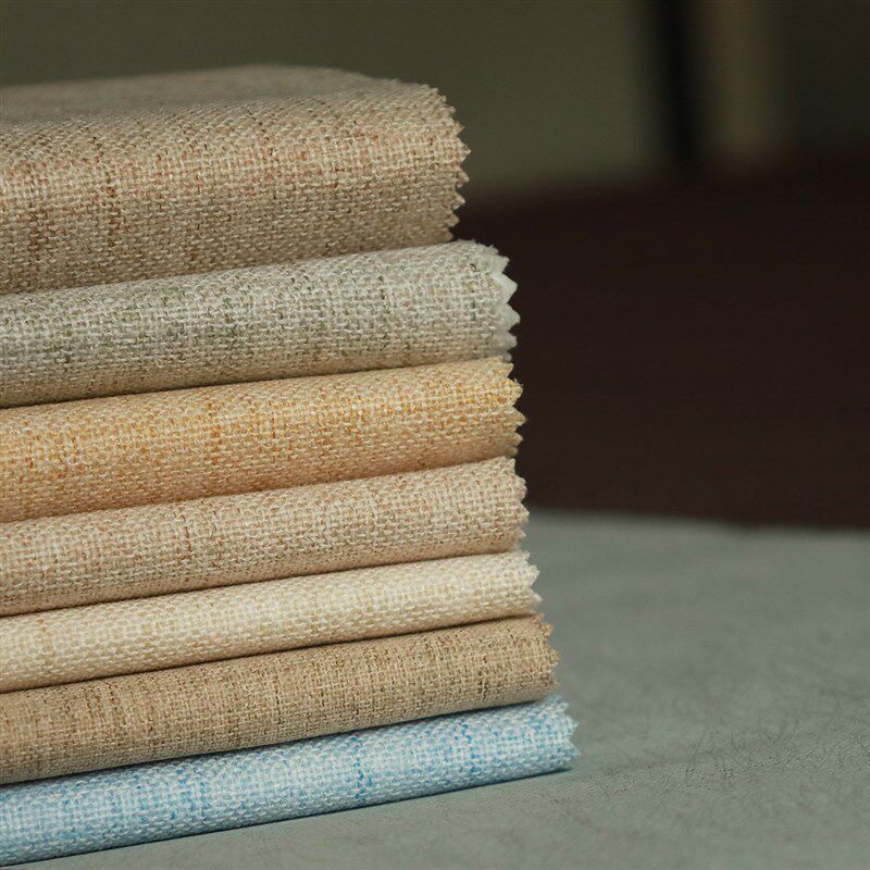 加厚棉麻十字纹理日中式无缝墙布卧室客厅背景墙全屋高.档简约现