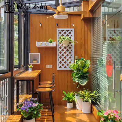 改造桑拿板良呈木露台墙面品实木扣板吊顶阳光房防腐木木户外阳台