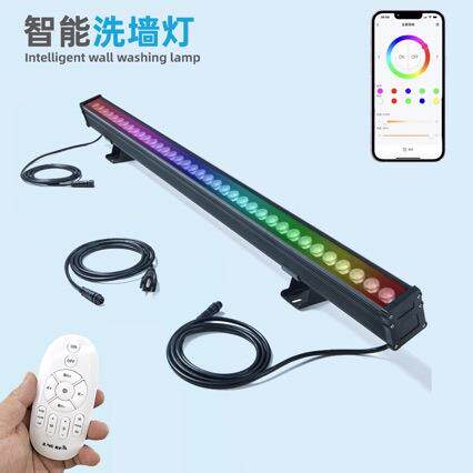 智能LED洗墙灯60W RGBCW变色线性全彩舞蹈房直播氛围可串联背景灯