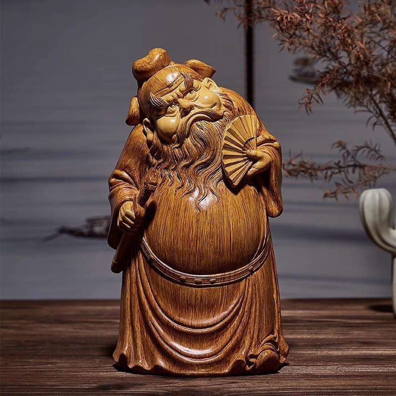 中式古风钟馗摆件创意古代人物客厅玄关书柜茶空间装饰高档工艺品
