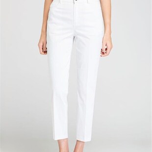 九分裤女春夏新款西裤薄款高腰宽松中年妈妈裤白色直筒休闲烟管裤