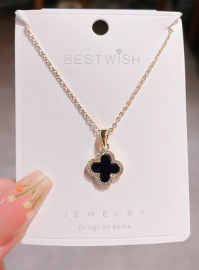 【厚金保色】精致气质锆石简约气质项链韩版爆款高级感锁骨项链