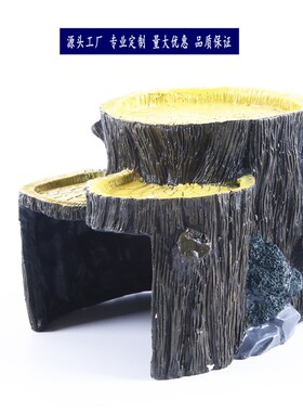 水族箱鱼缸摆件水草造景 树脂头骨爬虫摆件玩具 宠物躲避屋隐藏房