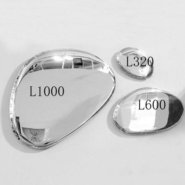 镜网红装饰客厅轻奢镜水鹅卵石现代简约挂饰玻璃钢创意摆件定制滴