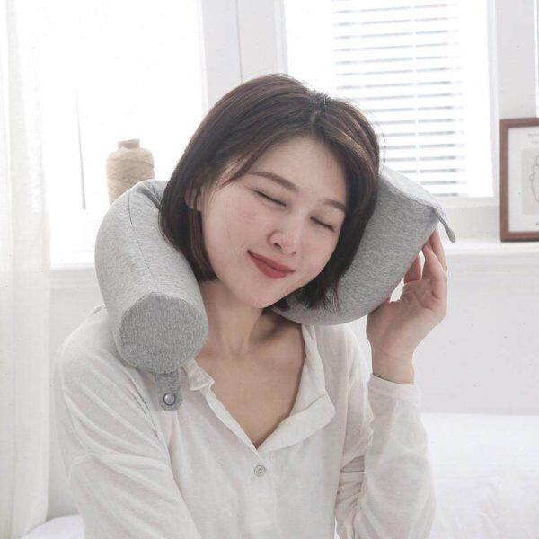 弯扭曲PU枕芯枕圆柱泡沫可记忆棉折海绵记忆U型枕枕头形慢回弹