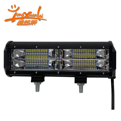汽车货车144W一字型LED长条灯 10寸两排工作灯 长条灯聚光灯