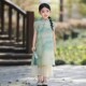 改良小女孩中国风套装 儿童旗袍连衣裙新中式 2025新款 女童汉服夏季