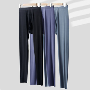 修身 打底单件衬裤 免穿内裤 无痕秋裤 线裤 薄款 青年高腰男士 男春夏季