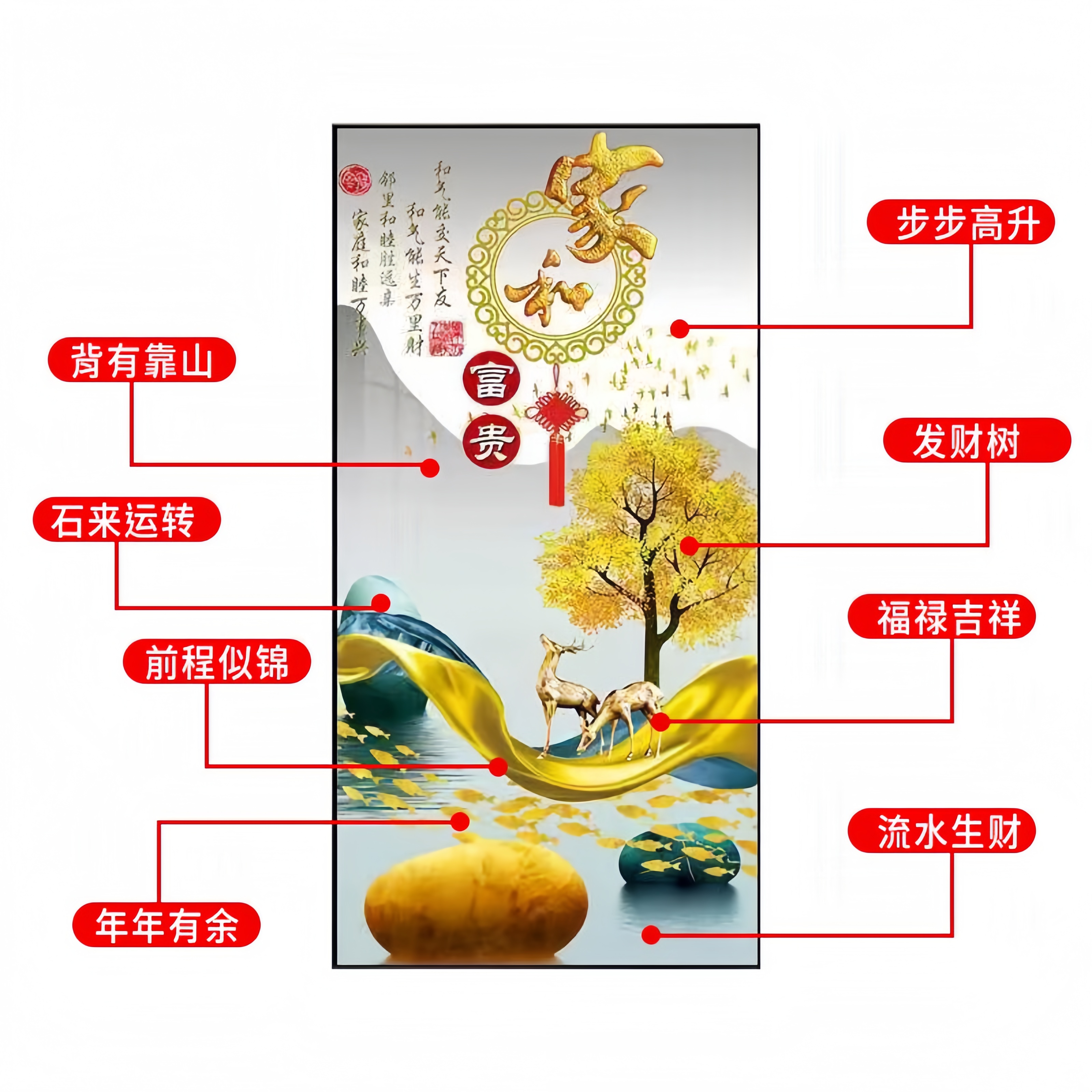 现代简约入户玄关装饰画客厅走廊