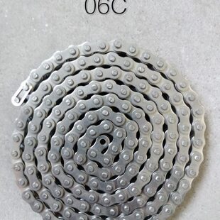工业传动链304不锈钢滚子链条3分C系列06C链条接头半接头链轮35SS