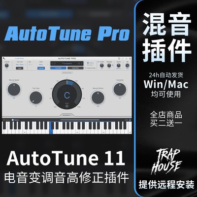 Auto Tune Prno 11 人声电音跑调修音混音autotune插件音源效果器