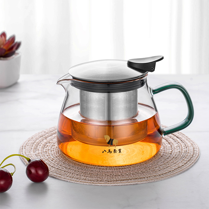 八马茶具 玻璃茶壶泡茶耐热玻璃茶壶家用办公室泡茶壶Y400mL